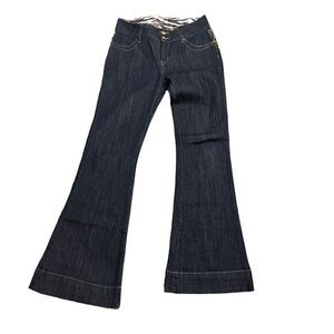 G Unit Women's Size 5‎ 30 X 30 Blue Embroidered Floral Y2k Streetwear Jeans